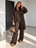 Completo 3 Pezzi in Maglia con Pantalone, Giacca e Cardigan - R.a. Boutique