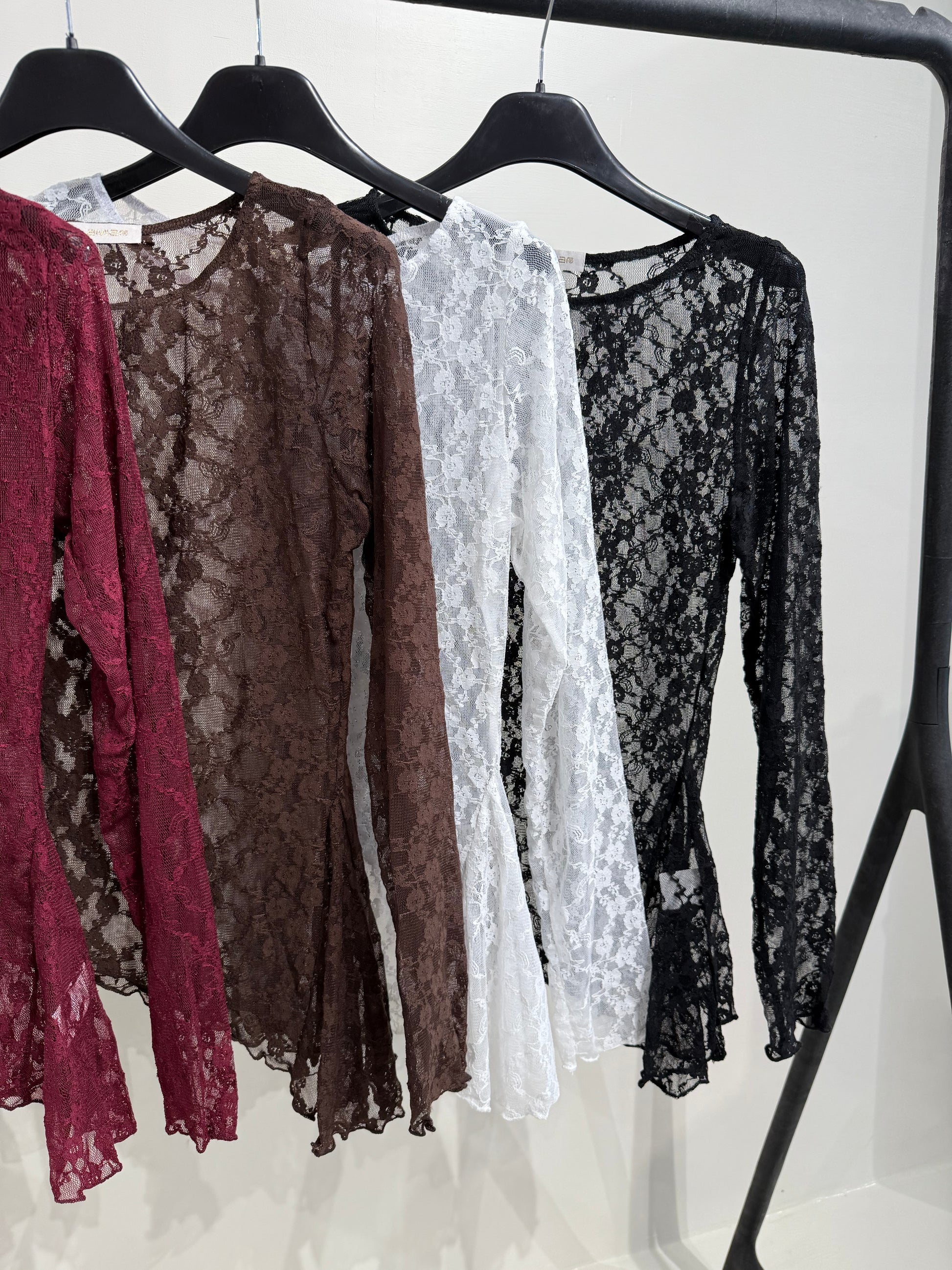 Maglia in pizzo obliqua - R.a. Boutique