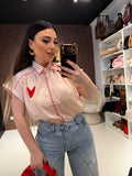 Camicia con dettaglio cuore - R.a. Boutique