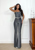 Tuta corsetto Silver lurex - R.a. Boutique