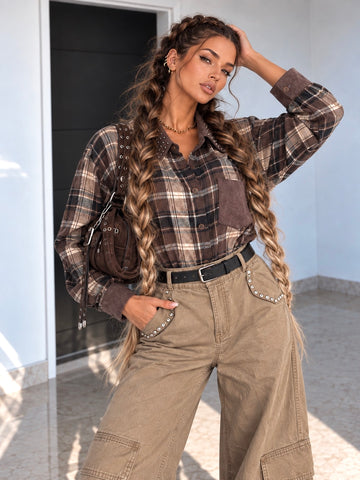 Camicia Check Rock Studs - R.a. Boutique