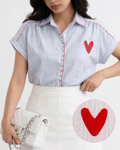 Camicetta con dettaglio cuore - R.a. Boutique