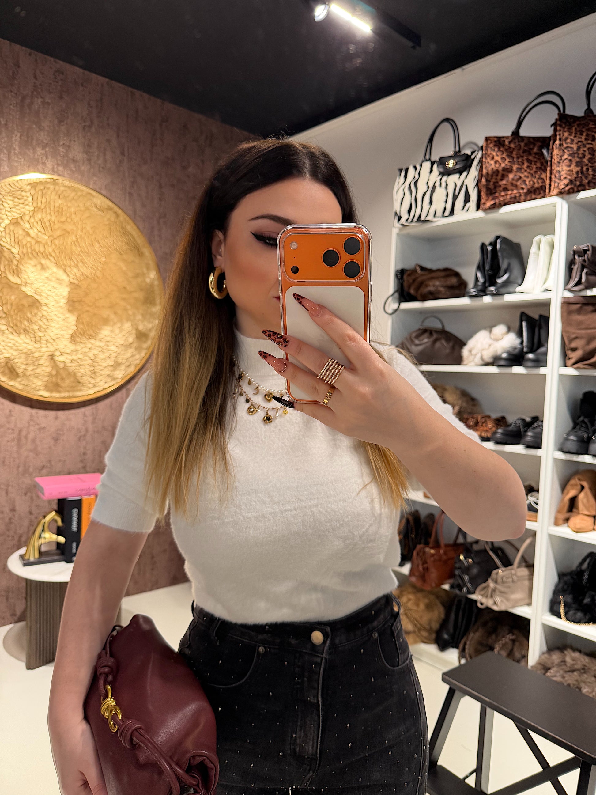 Maglioncino a collo alto - R.a. Boutique