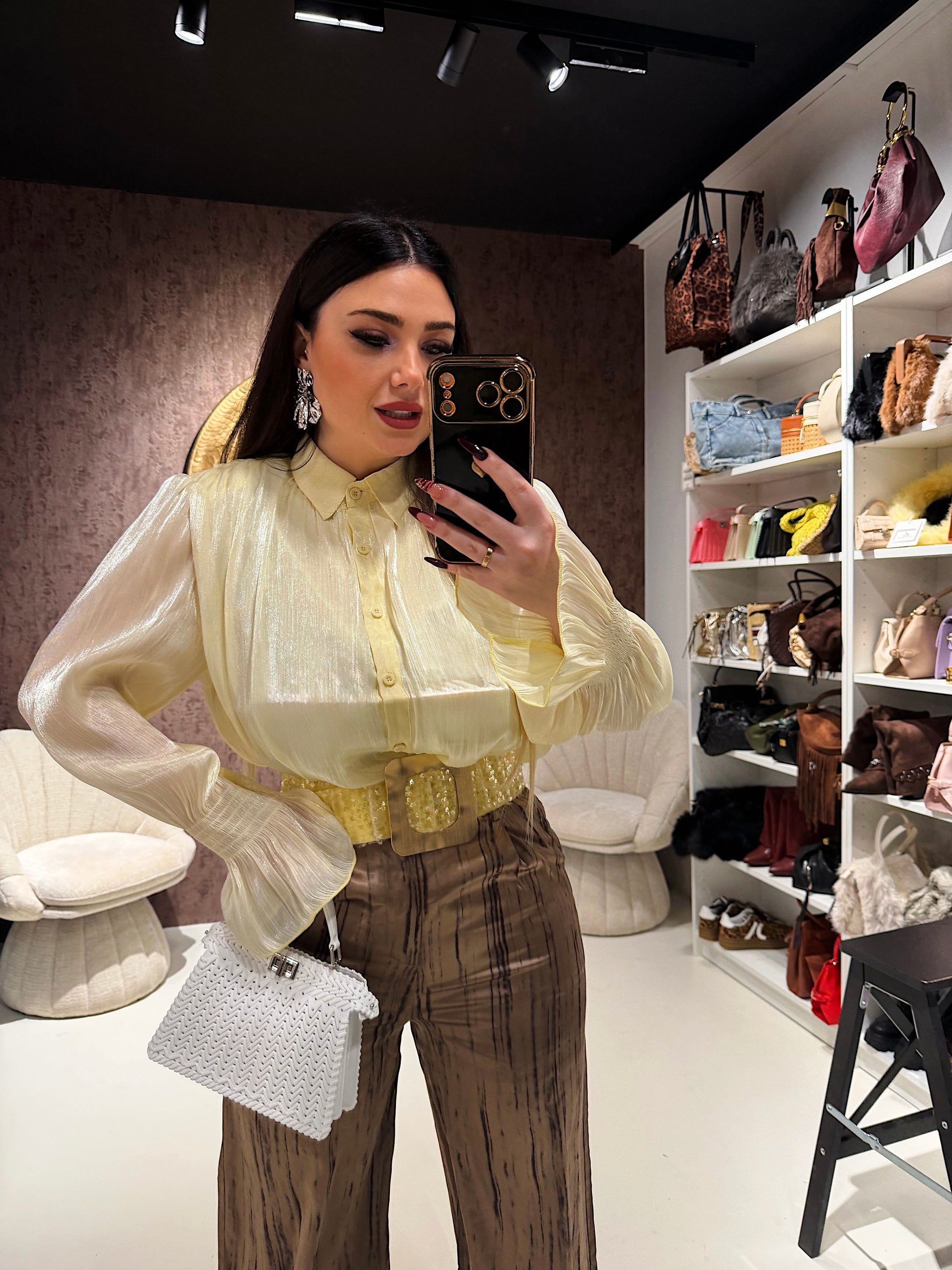 Camicia Satin Glow - R.a. Boutique