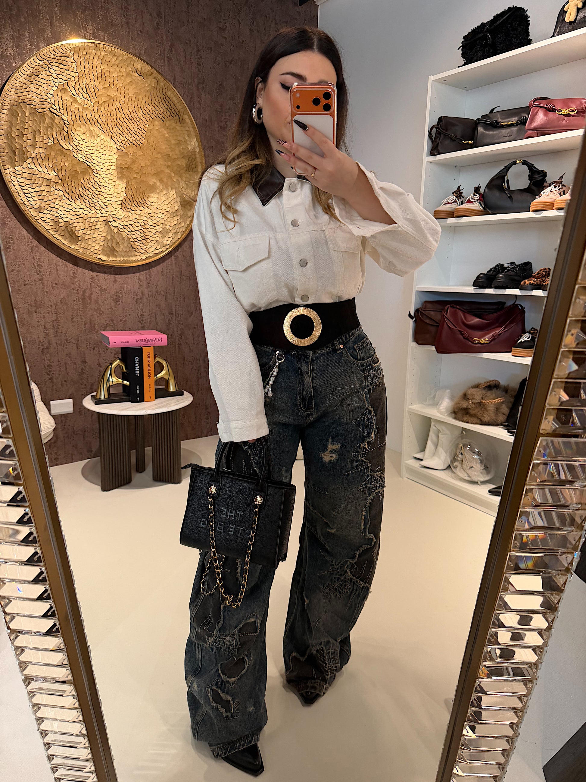 Jeans Ballon con Catenina - R.a. Boutique