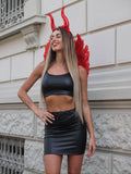 Cerchietto con corna rosse  ( Diavolo Halloween) - R.a. Boutique 