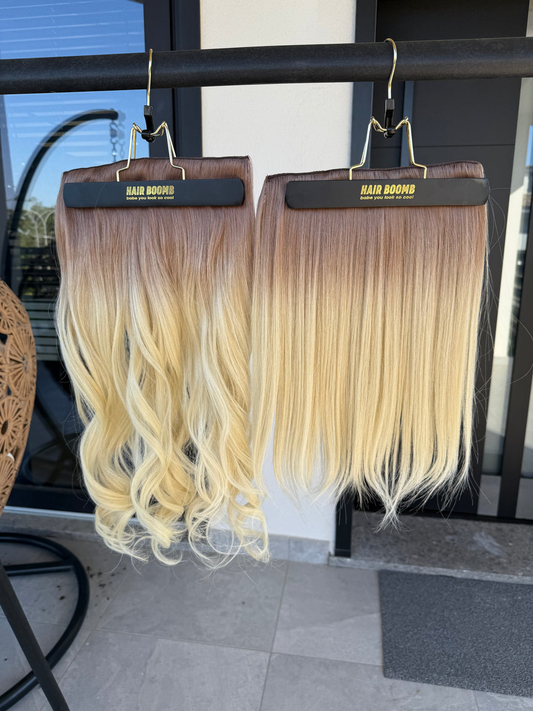 Extension clip mossa champagne platino Superior Quality - R.a. Boutique