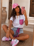 T-shirt tasca glitter pink - R.a. Boutique