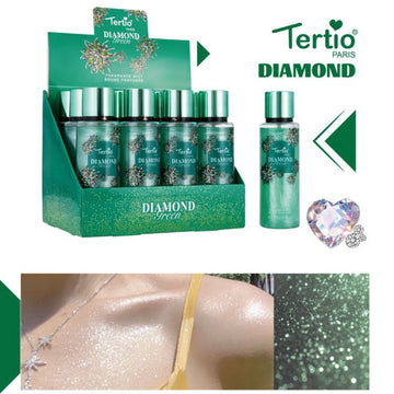 Glitter Body Spray Diamond Green - R.a. Boutique