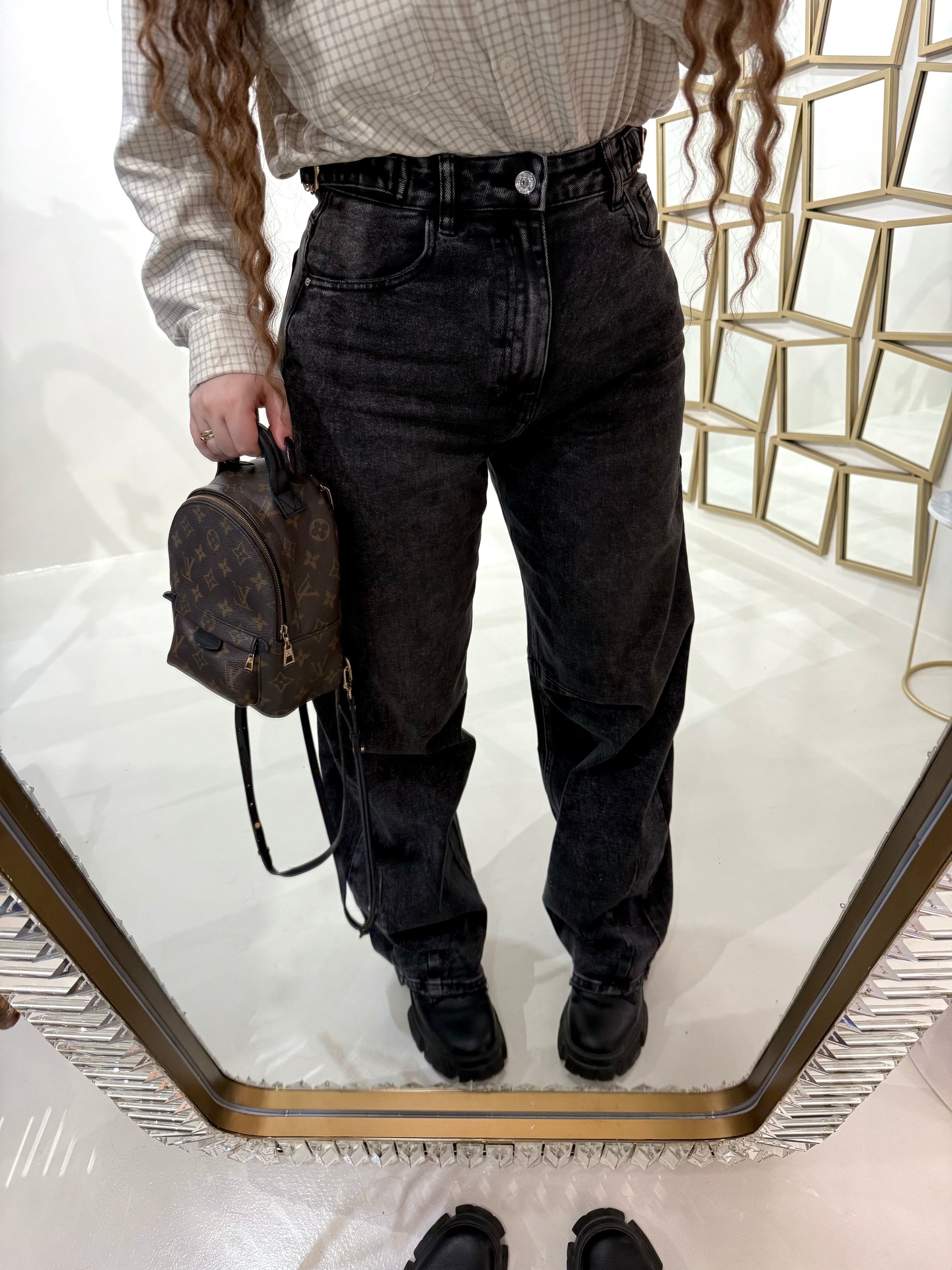 Jeans ballon con cintura - R.a. Boutique