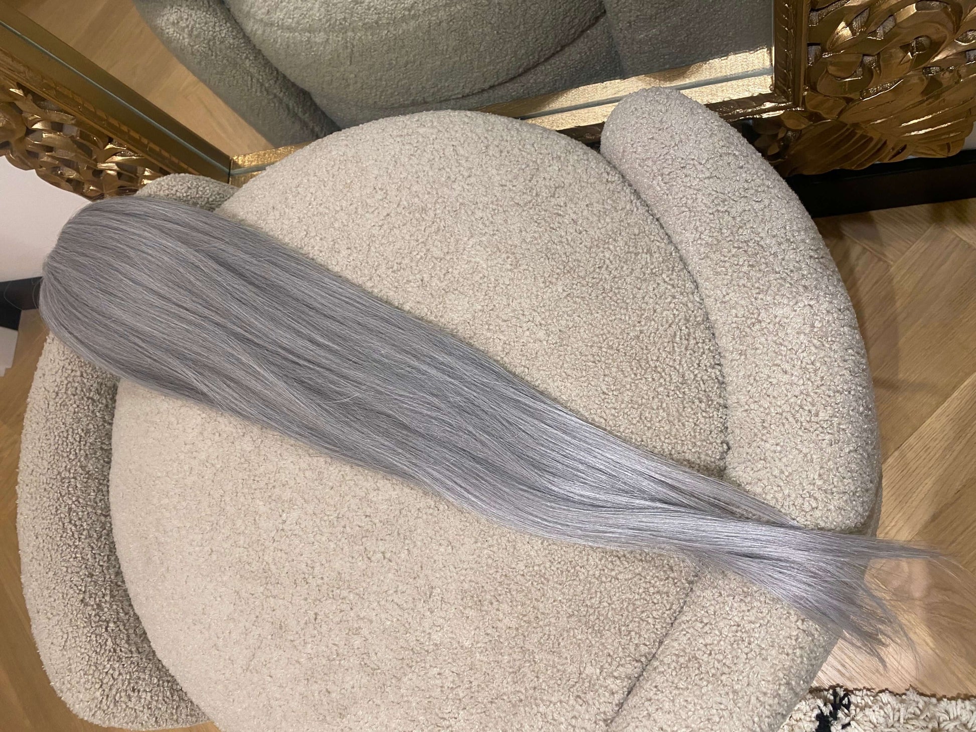 Coda light grey liscia con Coulisse Grigio Chiaro - R.a. Boutique 