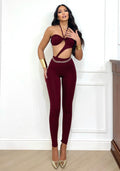 Tuta a fascia con S bordeaux - R.a. Boutique