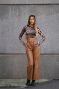 Top crop maculato - R.a. Boutique 