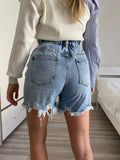 Short a caramella sfrangiato - R.a. Boutique 