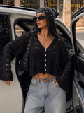 Cardigan Crochet “Boho Luxe - R.a. Boutique