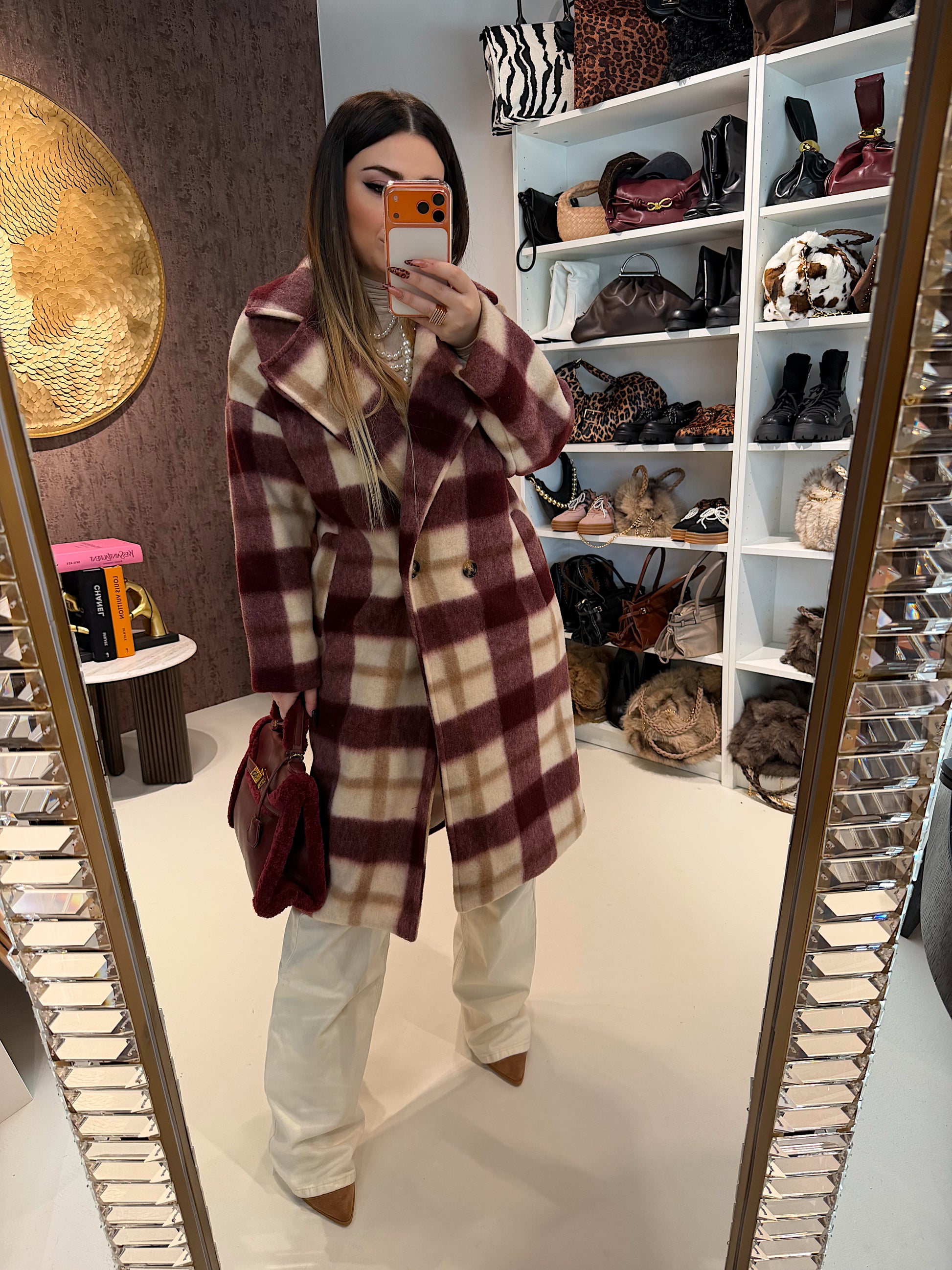 Cappotto check - R.a. Boutique