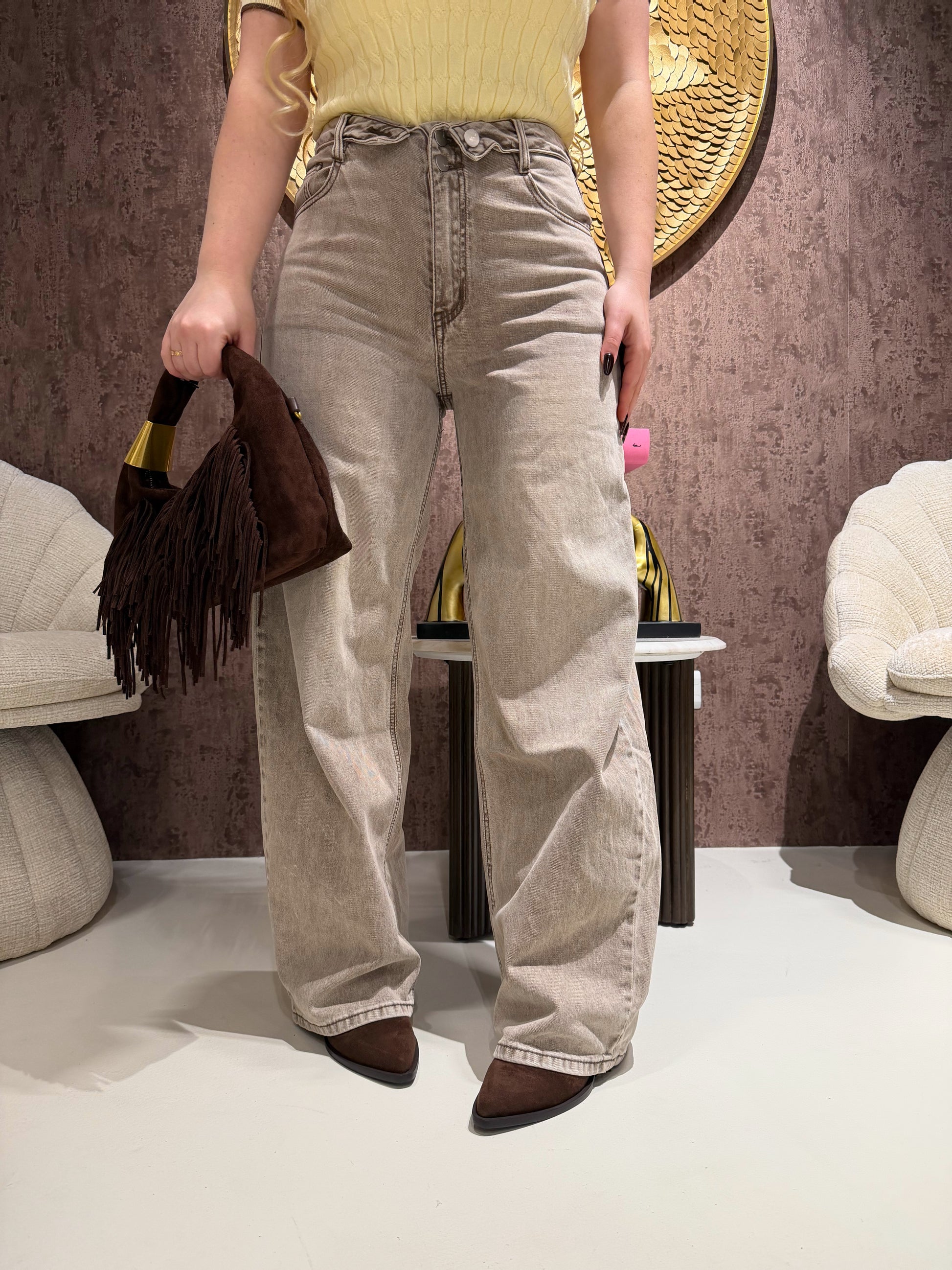 Jeans Stone Wash Grey - R.a. Boutique