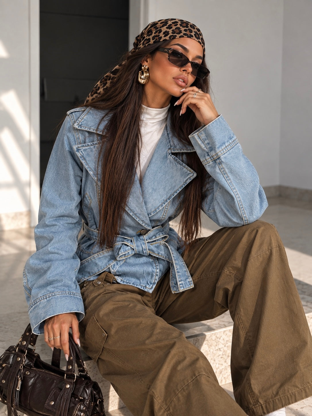 Pantalone Buckle camel - R.a. Boutique