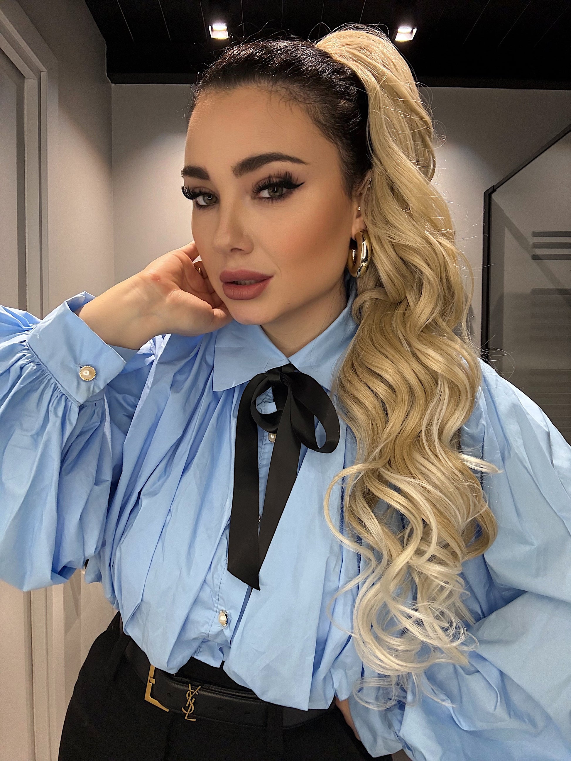 Coda #103/60 effetto mosso Biondo Ghiaccio - R.a. Boutique