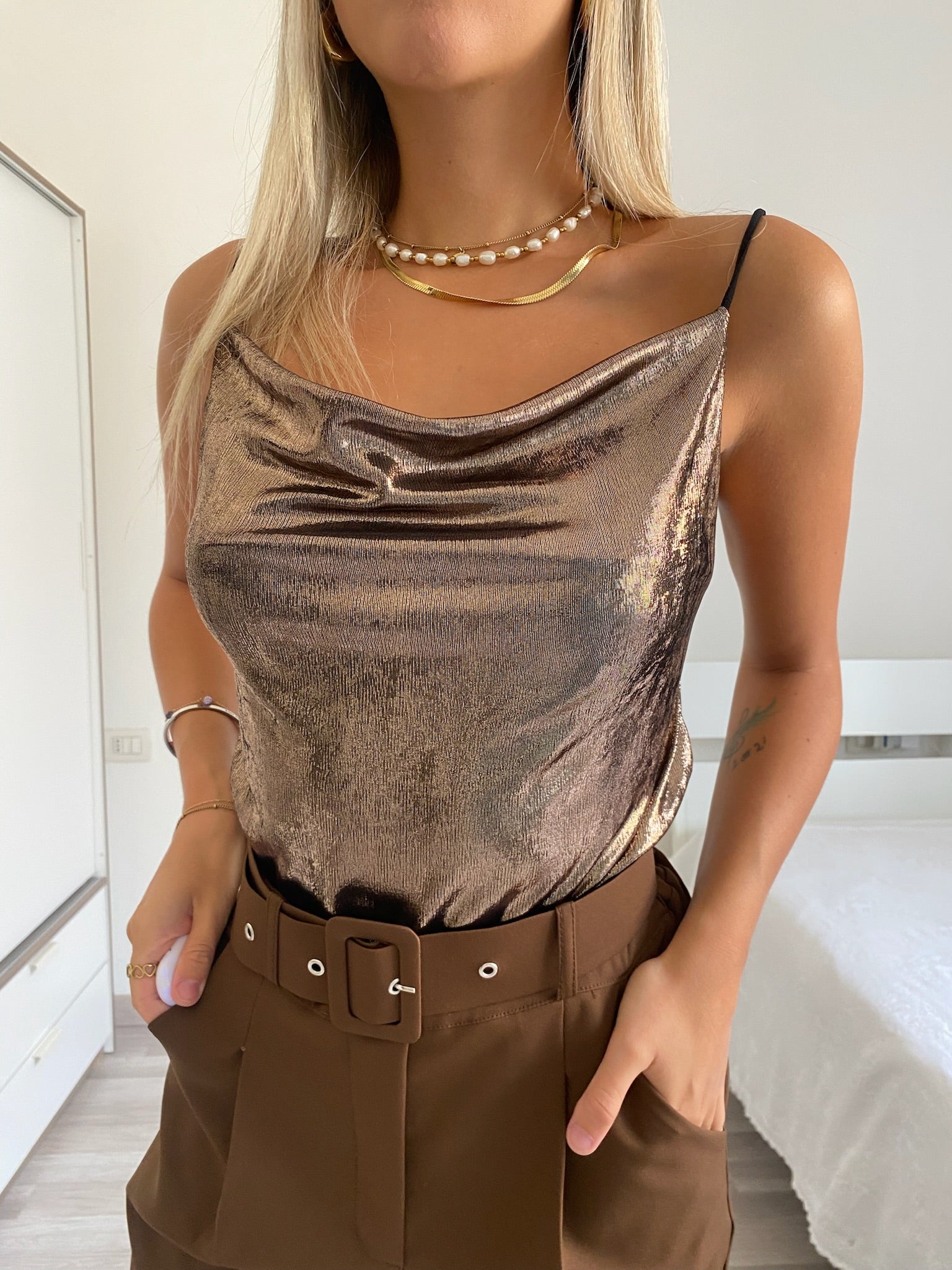 Top con scollo choco - R.a. Boutique 