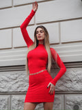 Abito in maglia vers rosso - R.a. Boutique 