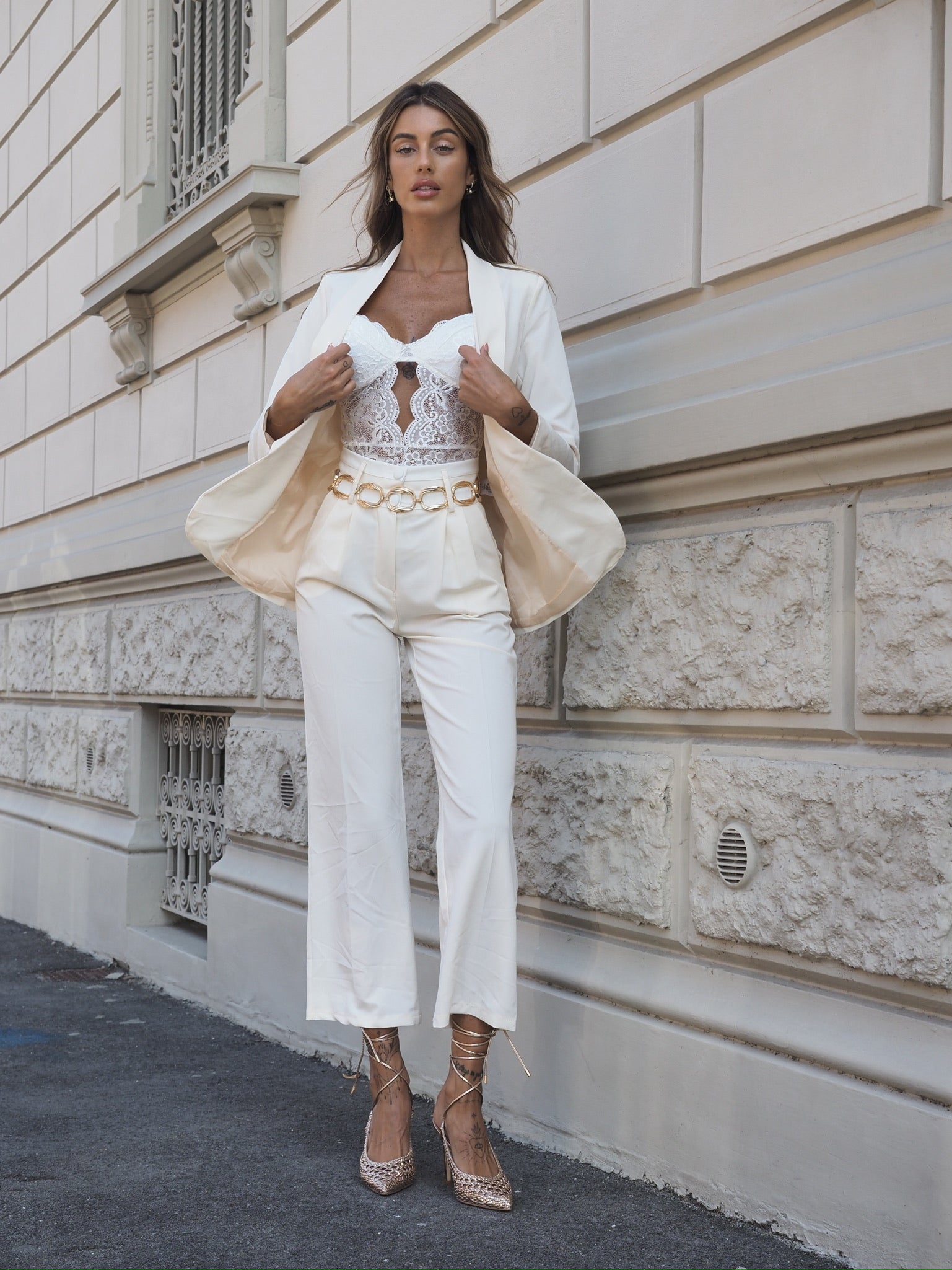 Completo giacca e pantalone burro - R.a. Boutique 