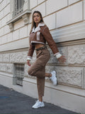 Pantalone cargo choco - R.a. Boutique 