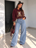 Jeans con tasca glitter maculata - R.a. Boutique
