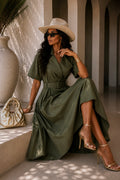 Abito con cintura in vita manica corta - R.a. Boutique