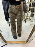 Pantalone con strass animalier - R.a. Boutique