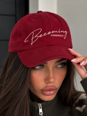 Cappello Baseball Rosso Becoming Foremost - R.a. Boutique