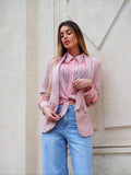 Camicia a righe rosa - R.a. Boutique 