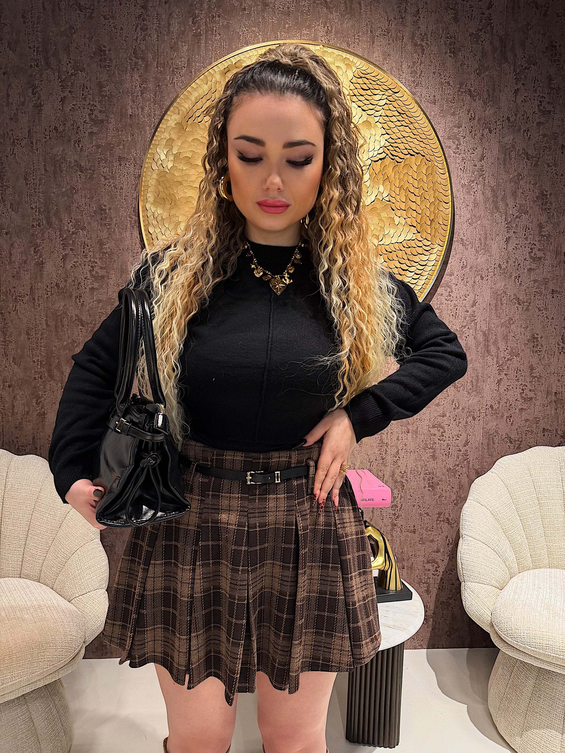 Gonna Scozzese Winter Belt - R.a. Boutique