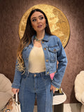 Completo Denim Queen bottoni - R.a. Boutique