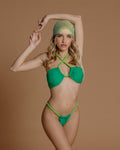 Bikini verde con cordoncino - R.a. Boutique 