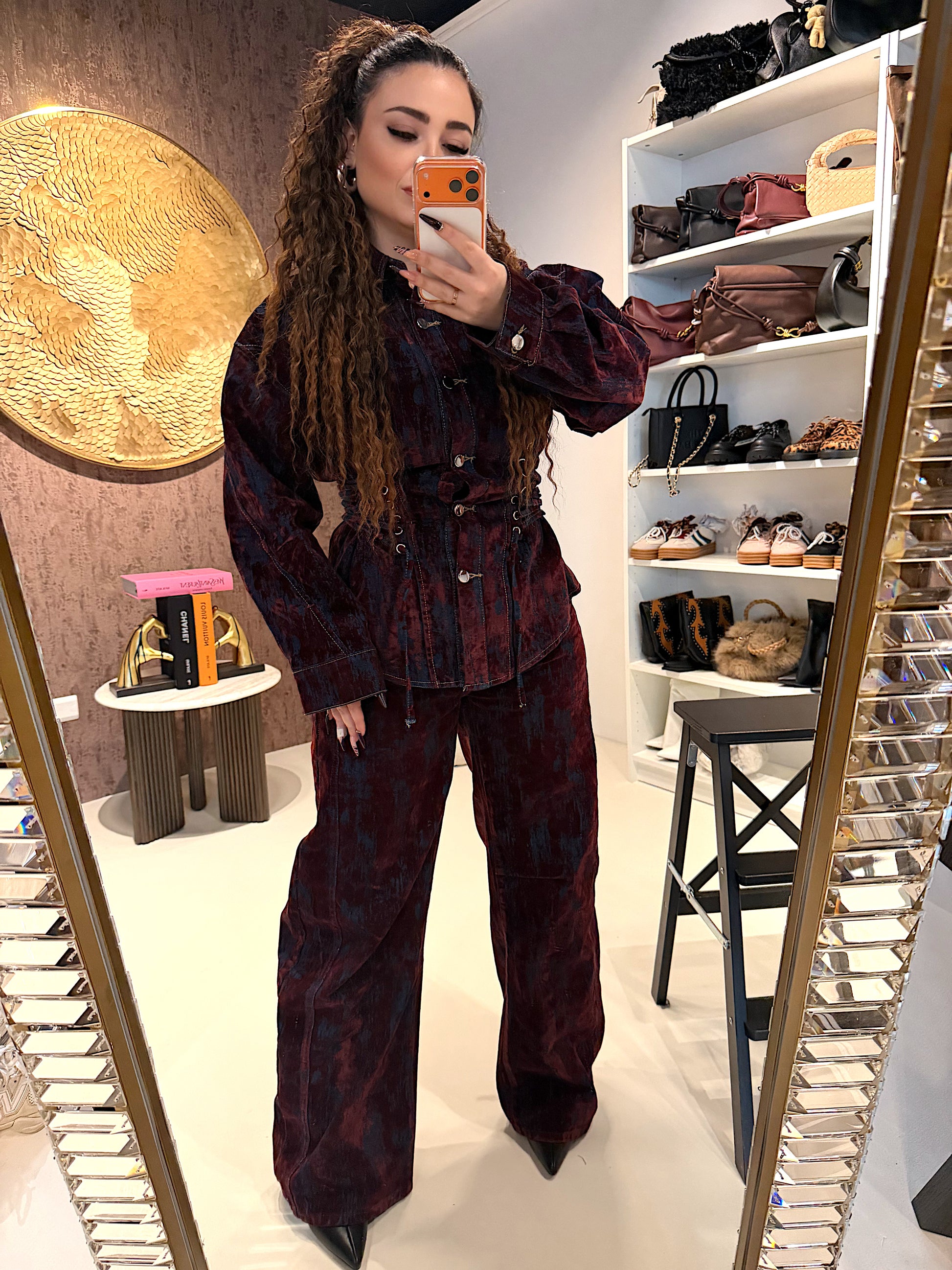 Completo Denim Corset Effect - R.a. Boutique