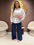 Pantalone satin con elastico - R.a. Boutique