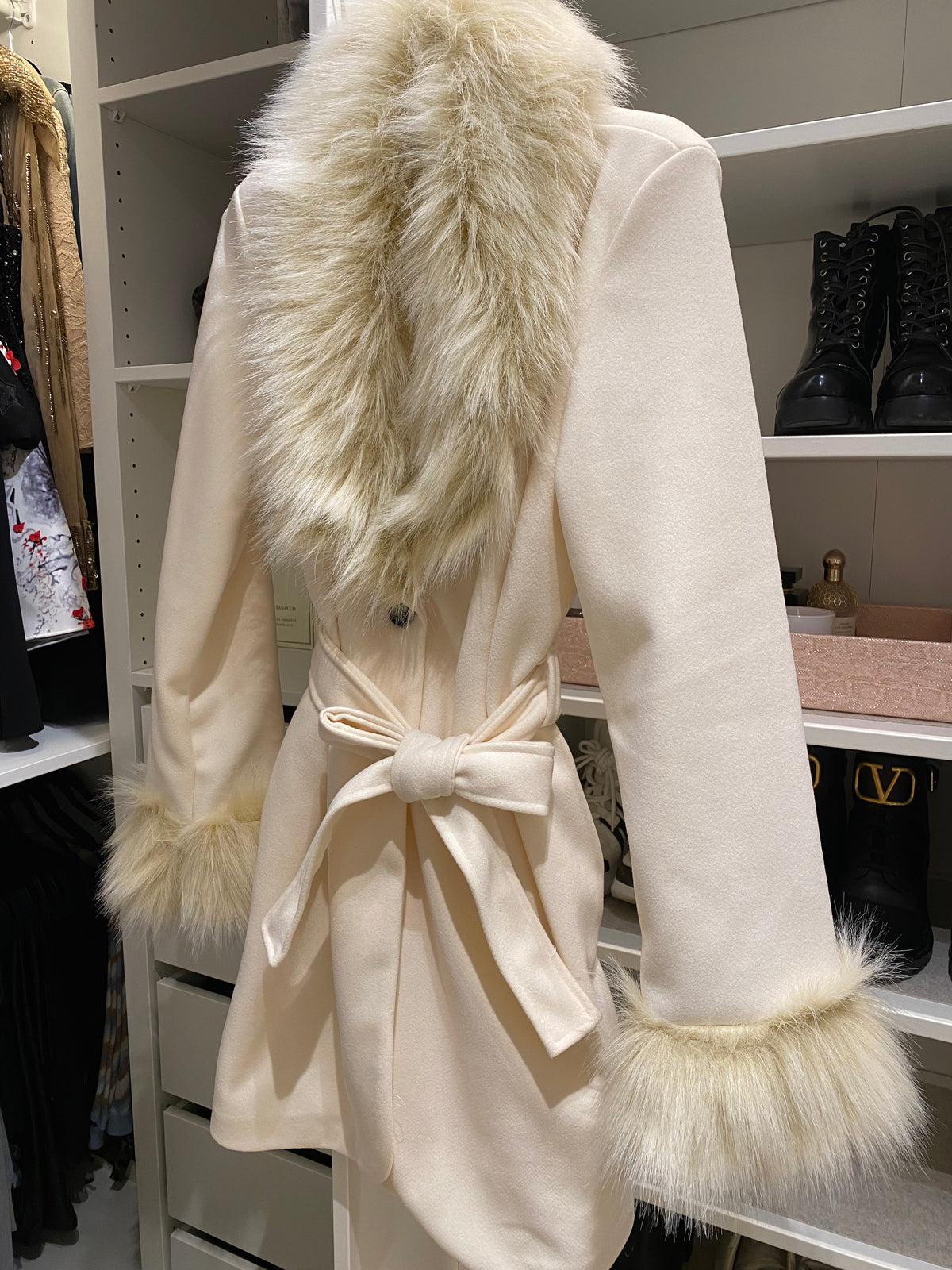 Cappotto con pelo donna Clearance