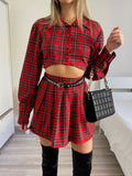 Completo camicia e gonna scozzese - R.a. Boutique 