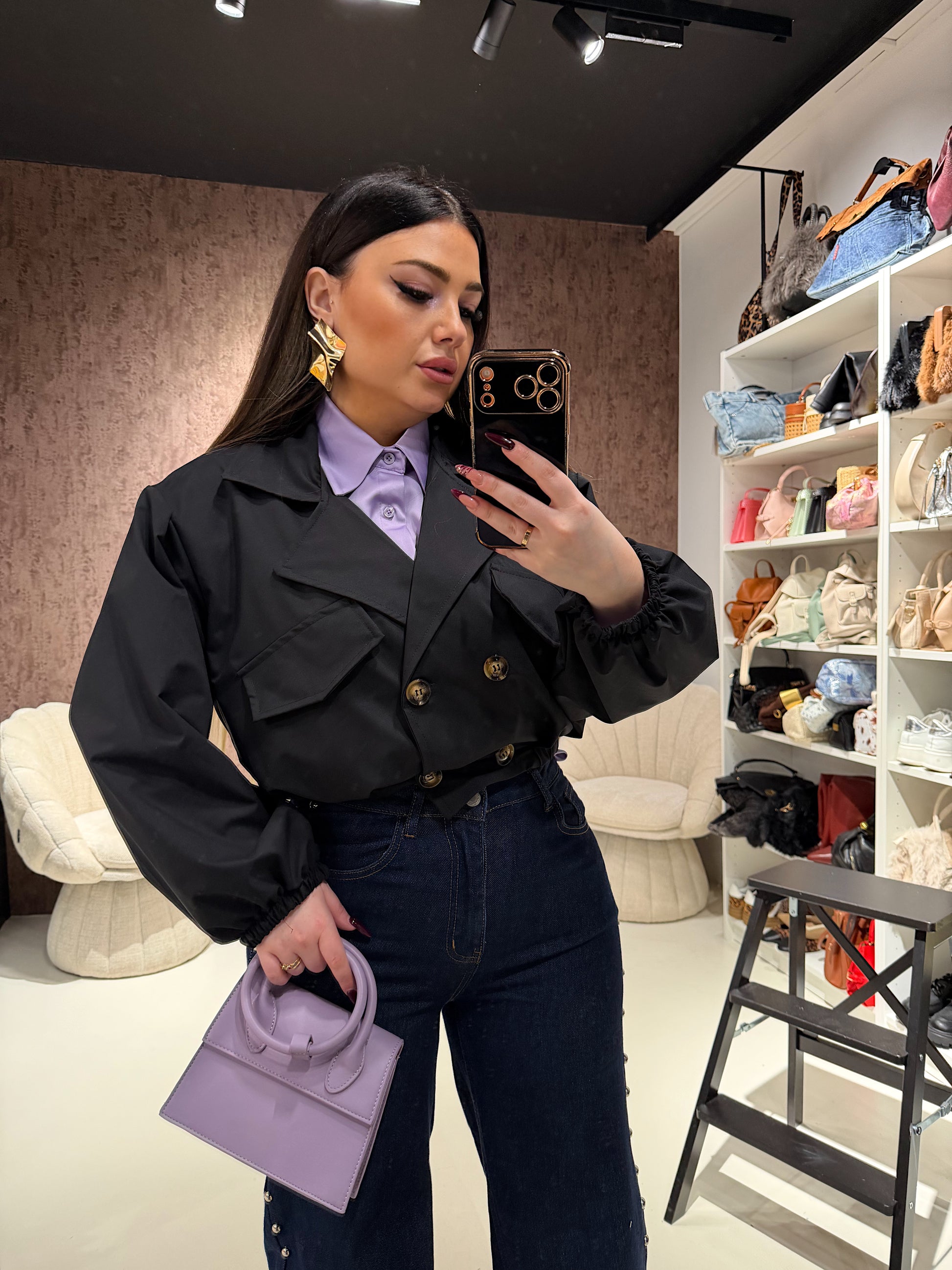 Trench con elastico - R.a. Boutique