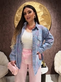 Camicia Denim Rose Lace - R.a. Boutique