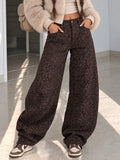 Jeans Barrel Animalier Brown - R.a. Boutique