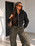 Felpa con Zip - R.a. Boutique