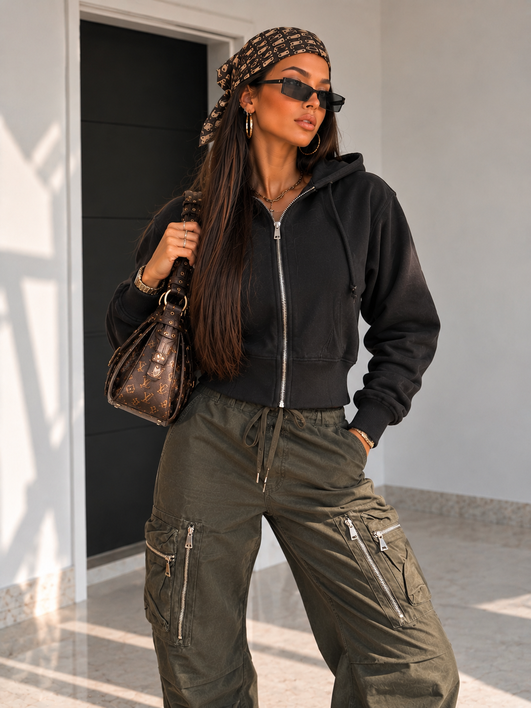 Felpa con Zip - R.a. Boutique