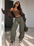 Pantalone Cargo Balloon con Cintura - R.a. Boutique