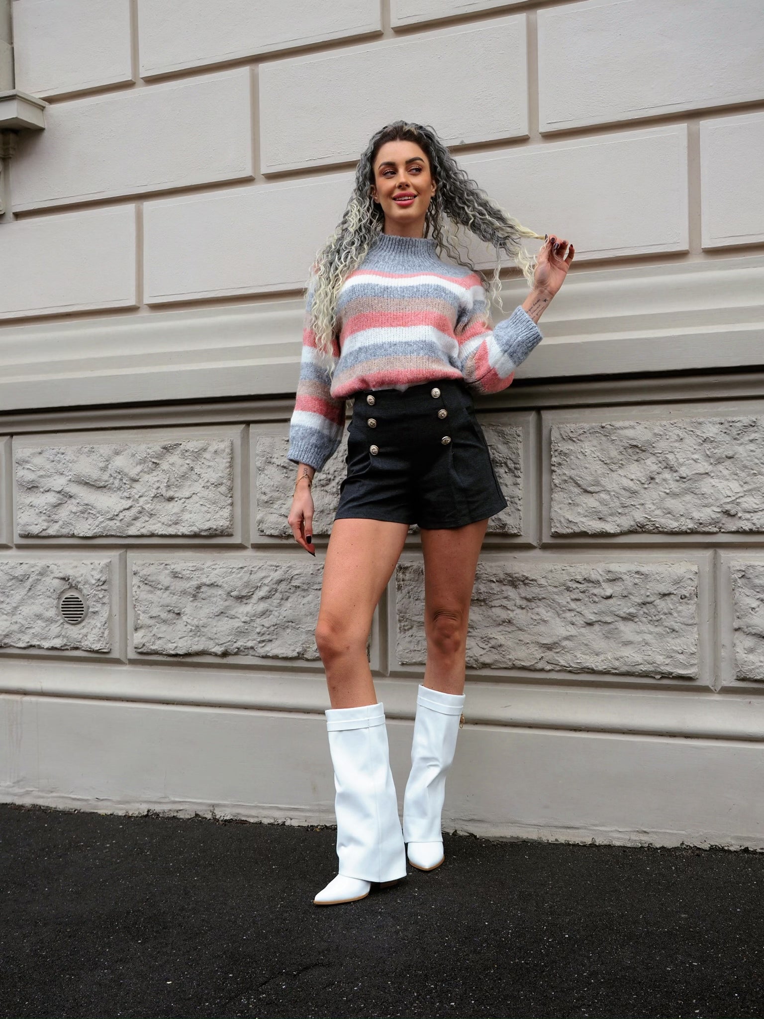 Maglione a righe - R.a. Boutique 