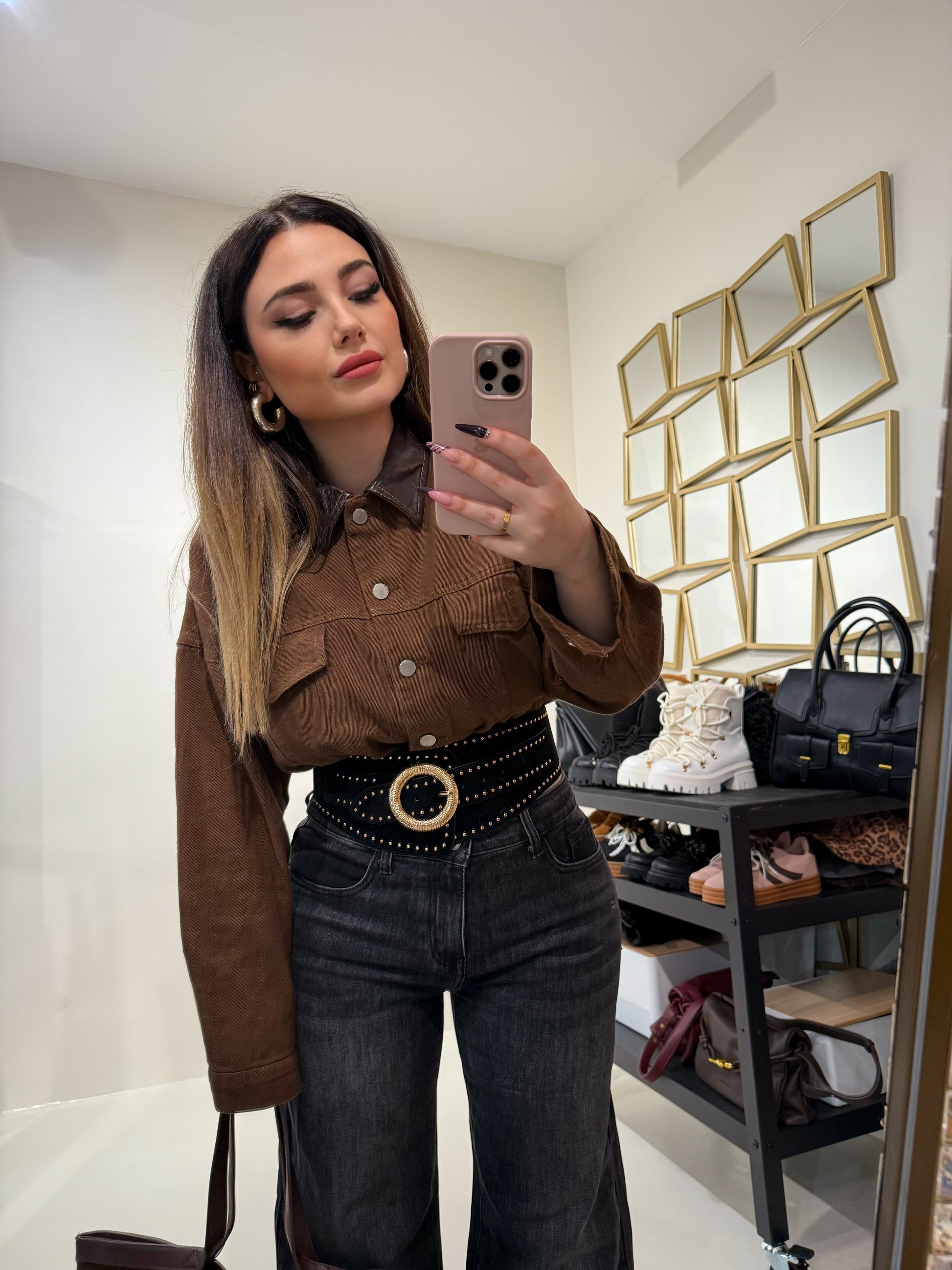 Giacca Autumn collo ecopelle - R.a. Boutique