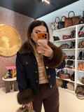 Giacca Denim Luxury Fur - R.a. Boutique