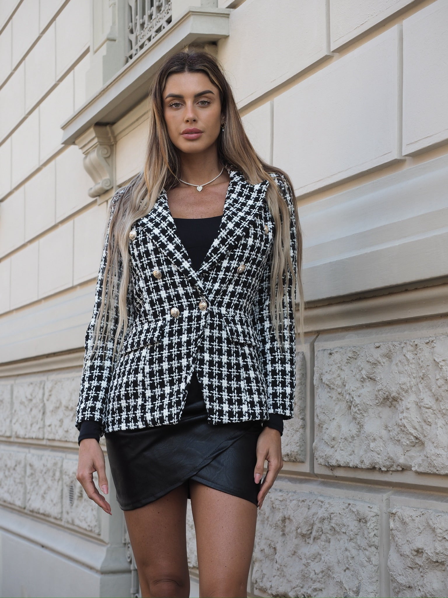 Giacca pied de poule - R.a. Boutique 