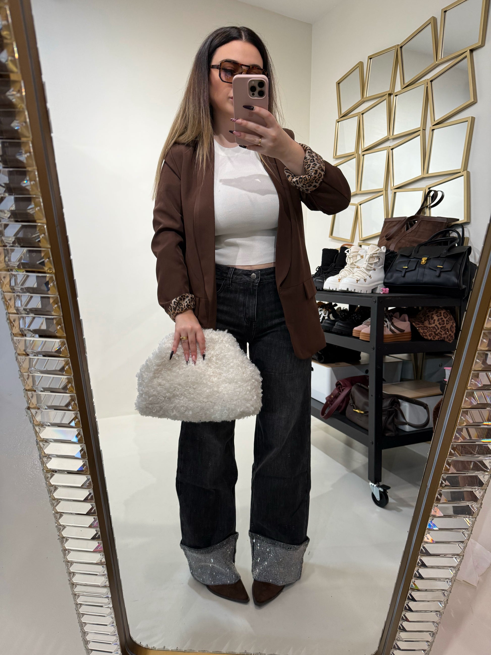 Giacca con fodera maculata - R.a. Boutique